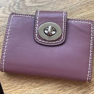 Coach Wallet Small Mauve Purple